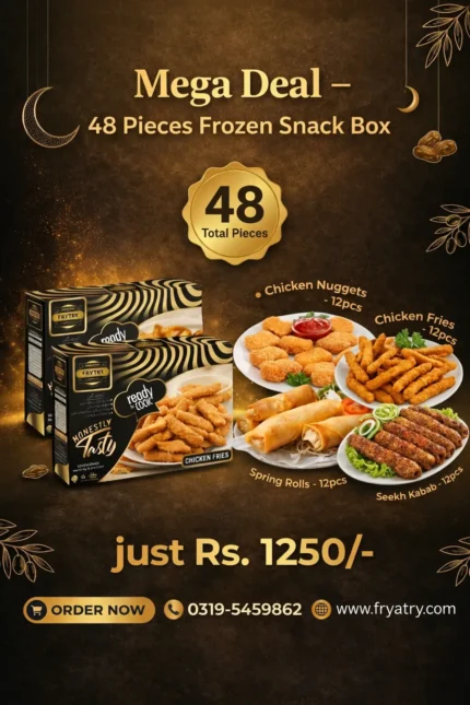 premium deal 58 pieces frozen snack box